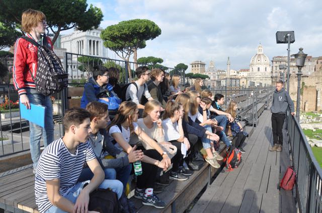 5e klassers naar Rome en Griekenland